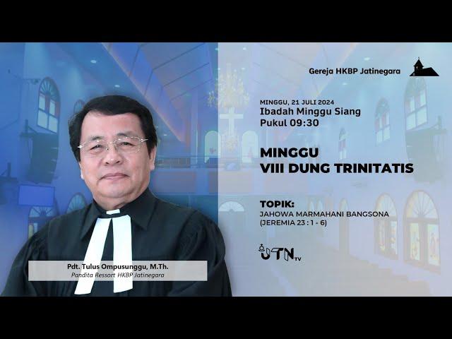 09:30 - Parmingguon Minggu, 21 Juli 2024 - Live Streaming Bahasa Batak - Gereja HKBP Jatinegara