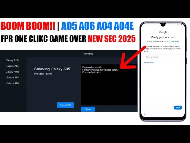 Samsung a04, a04e, a05, a06 FRP Bypass 2025 New Method Android 13/14