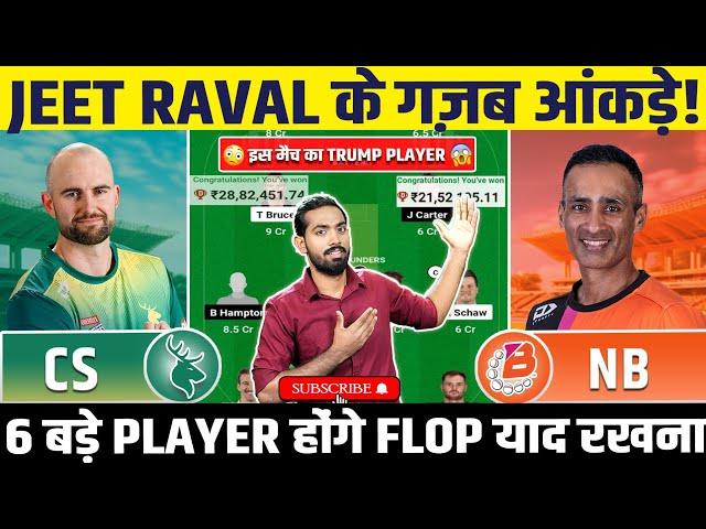 CS vs ND Dream11, CS vs ND Dream11 Prediction, Central Stags vs Northern Brave Live, Super Smash Cup