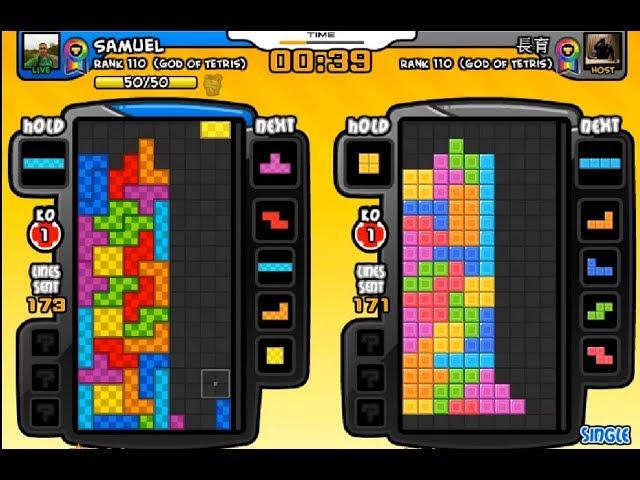 Tetris Battle: Samuel vs 長育 [TW] (10 games) 3rd Nov 2018