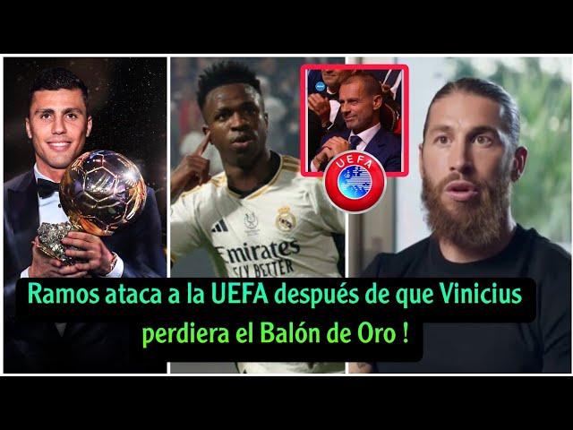 ¡Ramos comenta después de que Vinicius perdiera el Balón de Oro por culpa de la UEFA!