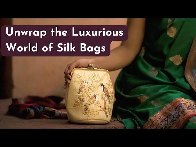 Handpainted Silk Bags from Traditional Artisans in India | Memeraki's 2019 Collection