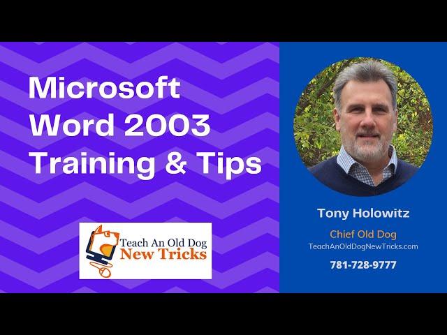Microsoft Word 2003 for Beginners Part 1
