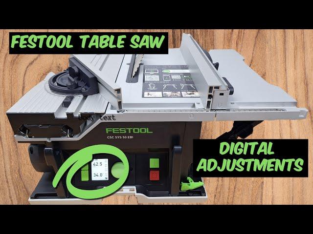 Festool CSC SYS 50 EBI DIGITAL TABLE SAW. Feature Packed and oh so Cute.