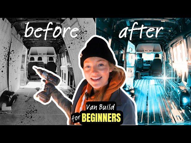 How To Start Your Self Build Campervan Conversion In 2024 | NO EXPERIENCE | VW CRAFTER Van Build EP4