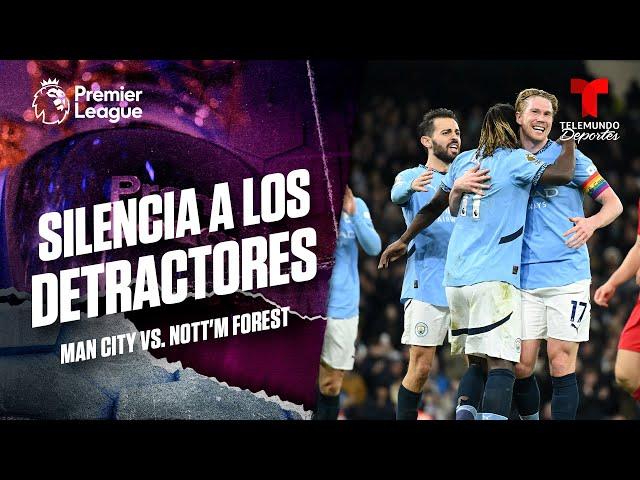 Golazo de Kevin De Bruyne - Man City vs. Nottingham Forest | Premier League | Telemundo Deportes