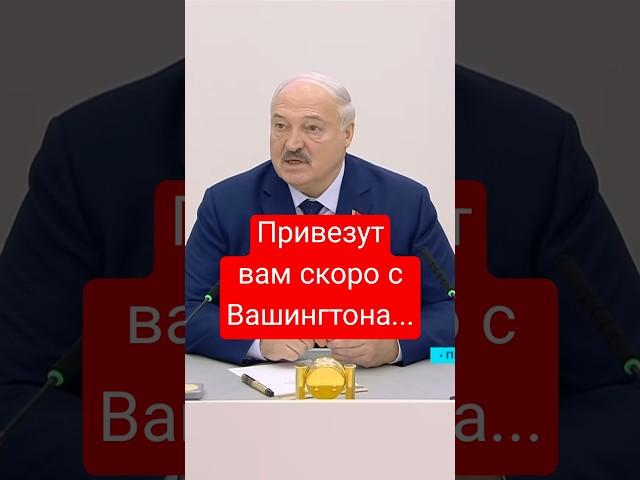 Лукашенко: Привезут вам скоро с Вашингтона Маска #shorts