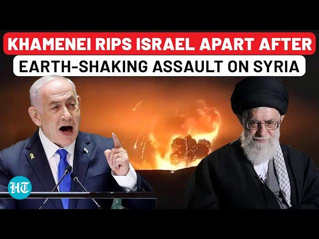 Iran’s War Drums Echo: Khamenei’s Cry for War Rocks the World After Israel’s Syria Assault | HTS