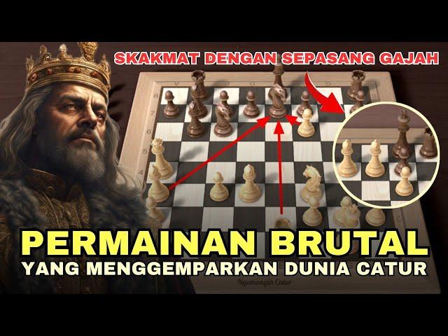 PENGORBANAN PERWIRA YANG SANGAT INDAH & BRUTAL DARI PECATUR LEGENDARIS - Adolf Anderssen vs Dufresne