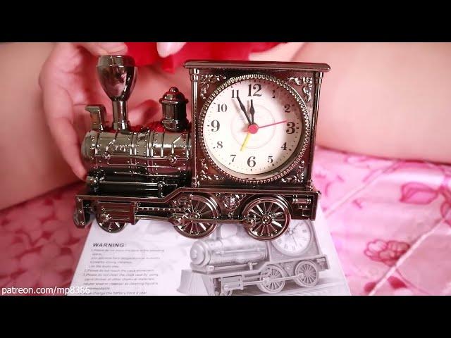 The clock is made of solid brass on the locomotive - Linn girl's life 8386 - Mp88 lifestyle