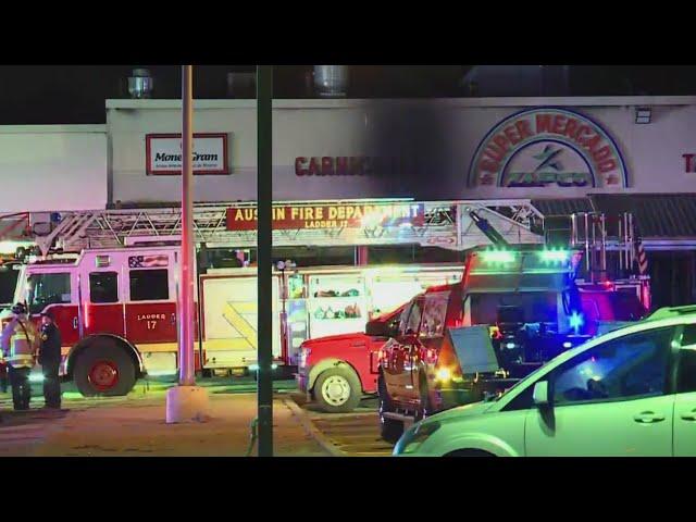 AFD: Grocery store in south Austin catches fire, severely damaged