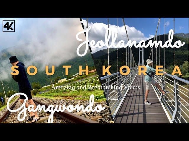 [4K] Gangwon-do and Jeollanam-do Breathtaking Views | South Korea | Walk with Ruru | Travel