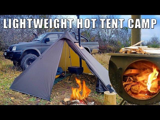 2 nights in a lightweight Hot-Tent with Tent Stove. - OneTigris Smokey Hut