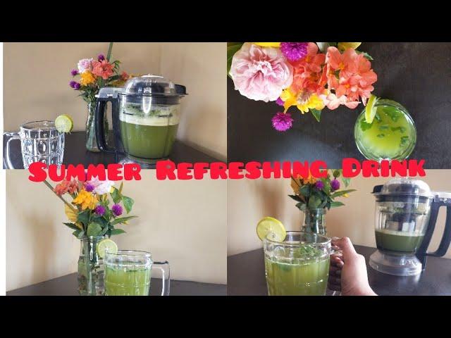 Summer Refreshing Drink with the touch of coriander|