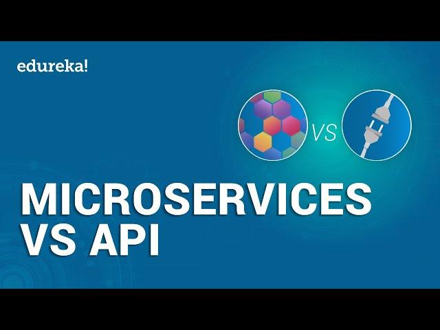 Microservices vs API | Differences Between Microservice and API | Edureka