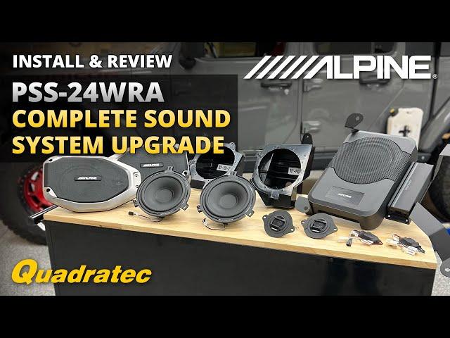 Alpine PSS-24WRA Complete Sound System Upgrade Install for Jeep Wrangler JL & Gladiator JT