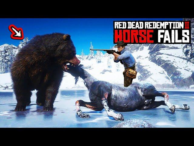 99 HILARIOUS HORSE FAILS in RDR2