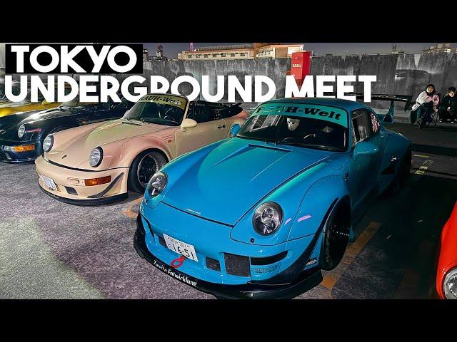 Visiting an Underground Meet in Tokyo - SUPER RARE cars showed up!