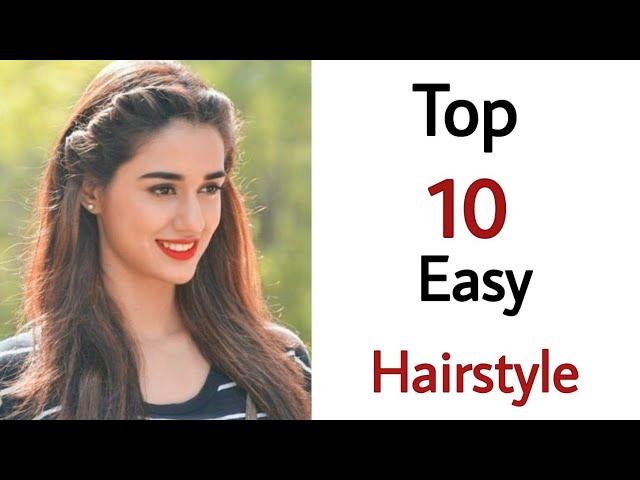 Top 10 easy & new best hairstyle for girls - new easy hairstyle | hairstyle girl