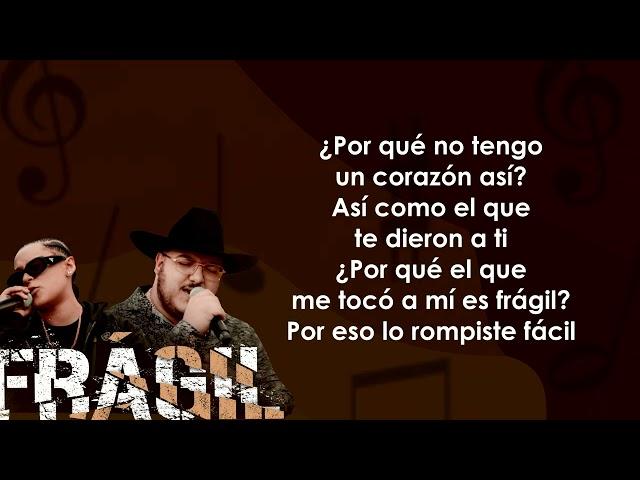 Yahritza Y su Esencia & Grupo Frontera - Frágil (Letra/Lyrics)