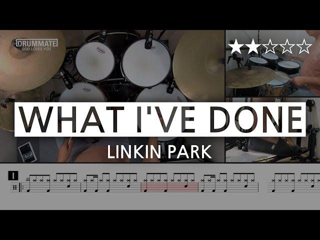 [Lv.05] What I've Done - Linkin Park () Pop Drum Cover Score Sheet Lessons Tutorial | DRUMMATE