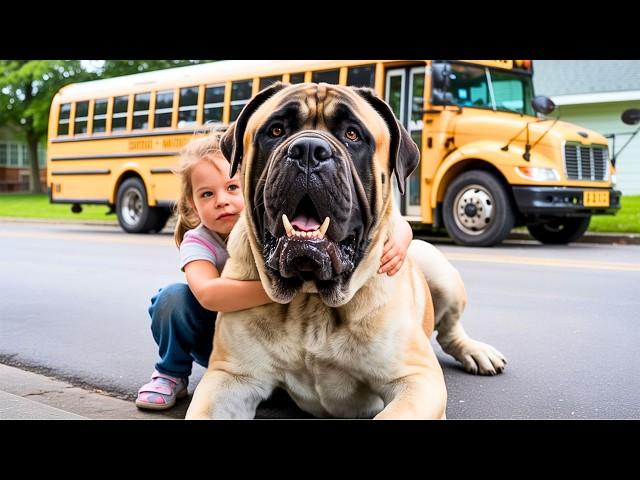 200 Pound Giant Dog  greets her Best Friend After School 