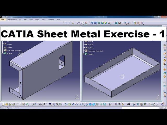 CATIA Sheet Metal Exercises for Beginners - 1