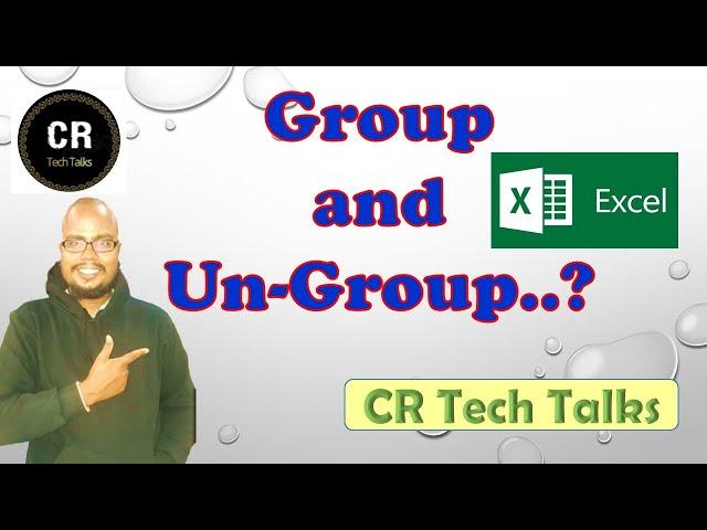 Group and Un-group in excel | best trick | cr tech talks | excel తెలుగు లో |