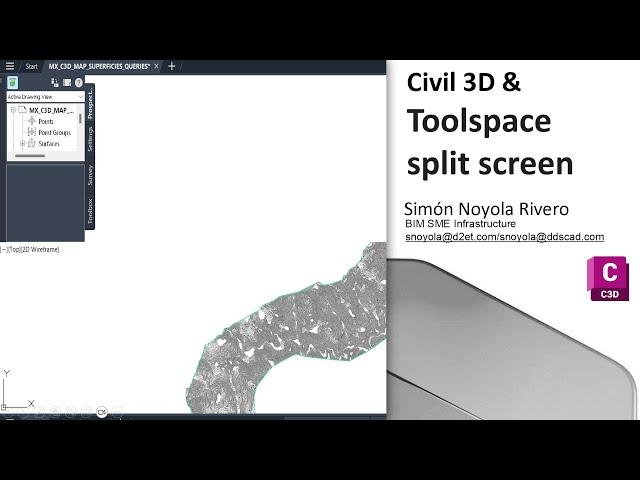 CIVIL 3D, TOOLSPACE DIVIDES THE SCREEN AND DISABLES THE INTERFACE