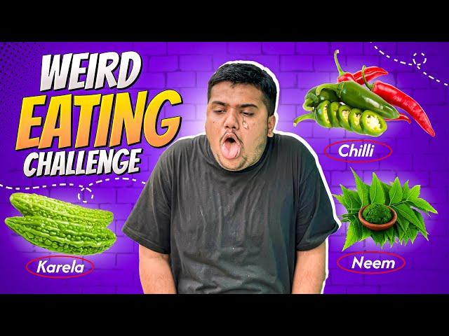 Weird eating challenge॥roaster sagar॥9 april 2024॥#challenge #weirdfoods #eatingchallenge