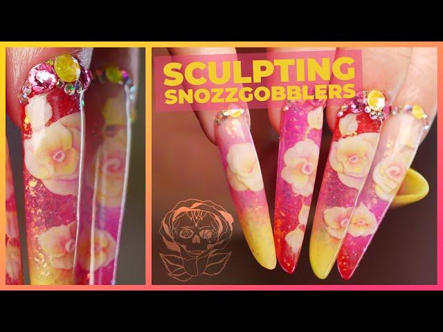  Sculpting Flowers on Extreme Length Nails | Fay is Back!! 