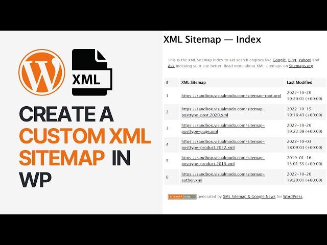 How To Create a Customizable XML Sitemap in WordPress For Free? 