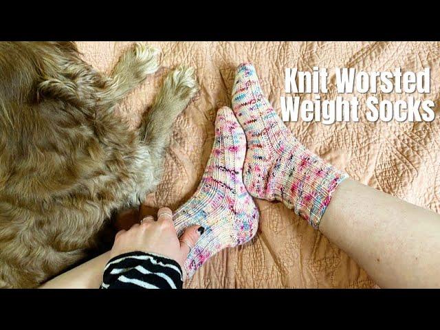 How to Knit: Worsted Weight Socks