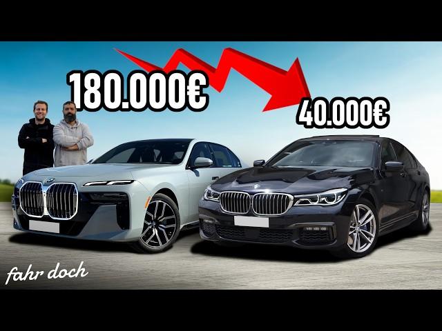 LUXURY BARGAIN? BMW 760e 2025 vs 750i 2018 | Drive