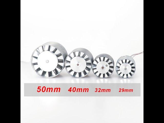 High Speed Brushless Fan 50mm 40mm 32mm 29mm Jetfan Comparison