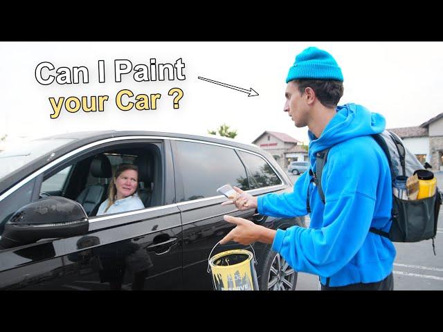 Asking Strangers to Paint THEIR Car...