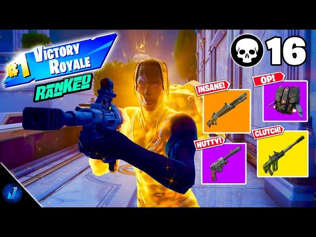 16 ELIMINATION SOLO ZERO BUILD RANKED WIN! (Fortnite C5S4)