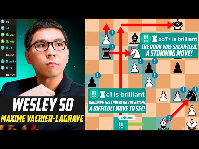 2 Brilliant Moves by Wesley So in a game against Maxime Vachier-Lagrave