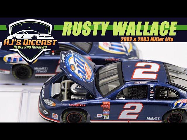 2002 & 2003 Rusty Wallace Miller Lite Diecast Review