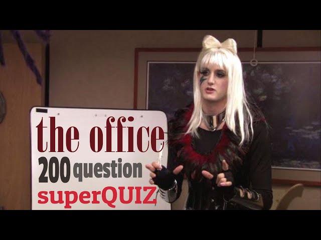 200 Question SUPERquiz -The Office |TV SHOW| - the BIG one [Road TRIpVIA] - (quiz about THE OFFICE)