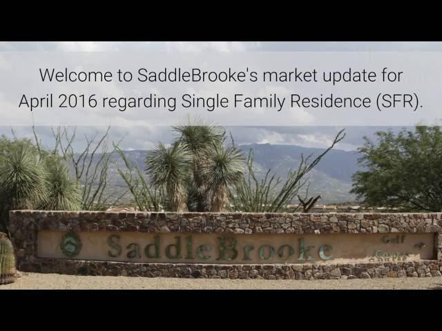 SaddleBrooke AZ Market Update APRIL 2016