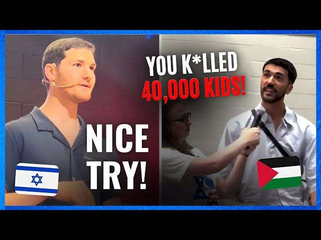 Heckler CONFRONTS IDF Soldier on “Gaza Genocide”, and Gets Absolutely DESTROYED!