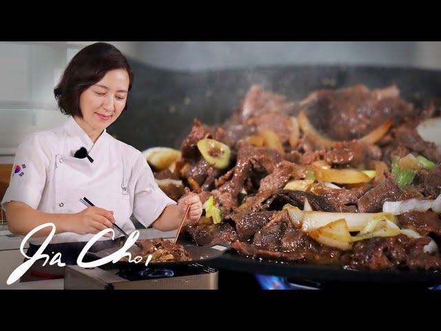 Easiest Korean BBQ Bulgogi / No Need to Marinade Bulgogi by Chef Jia Choi | Simple and Easy Recipe