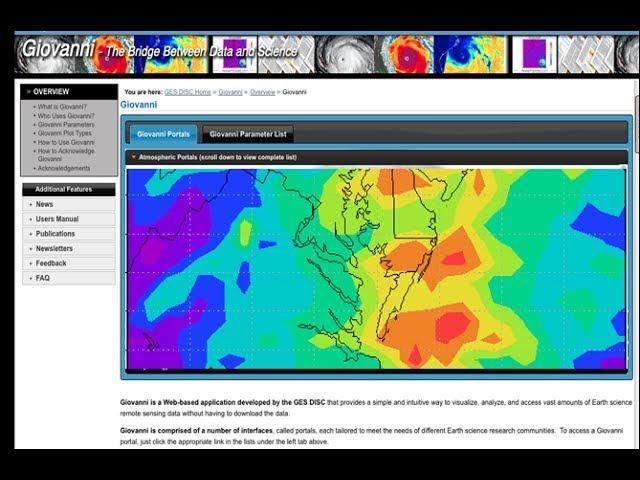 NASA Earthdata Webinar Series: Giovanni - Access and Visualize Earth Science Data Online