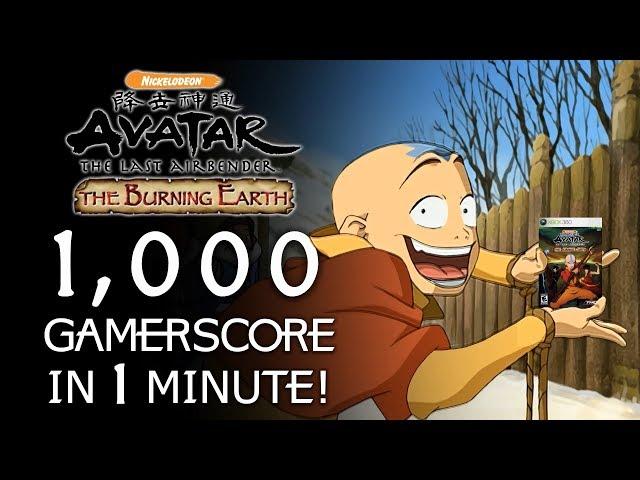 1000 Gamerscore in 1 Minute!!!!!! - Avatar: TLA - The Burning Earth