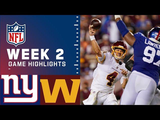 Giants vs. Washington Week 2 Highlights | NFL 2021