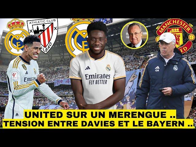 TRES BONNE NOUVELLE AVEC DAVIES .. / MANCHESTER UNITED VEUT UN ATTAQUANT DU REAL .. / JUDE DE RETOUR