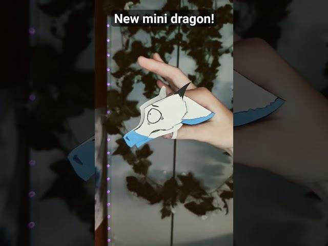 new dragon!! #dragon #art #paperart #paperdragon #dragonpuppet #papercrafts #dragonartist #fyp