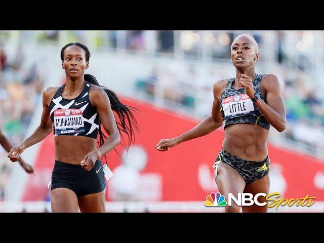 Shamier Little edges world champ Dalilah Muhammad in 400m hurdles semi; both make final | NBC Sports