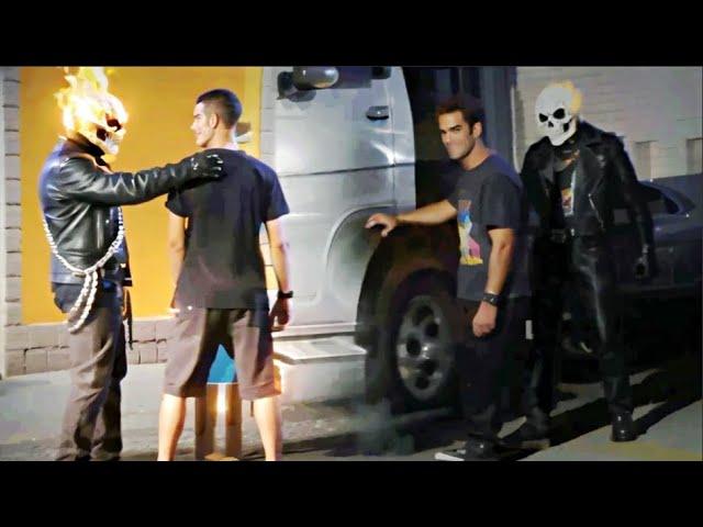 PEGAD!NHA: Motoqueiro Fantasma encontrou e apavorou ele e... Ghost Rider Prank